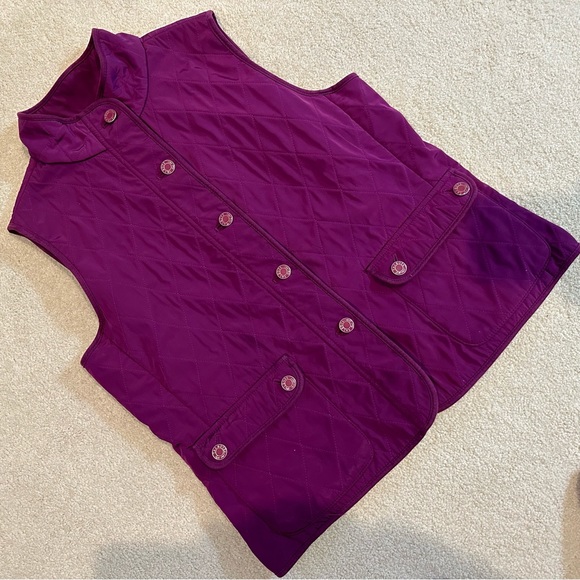 Talbots Quilted Vest with Fleece Lining - Picture 1 of 8